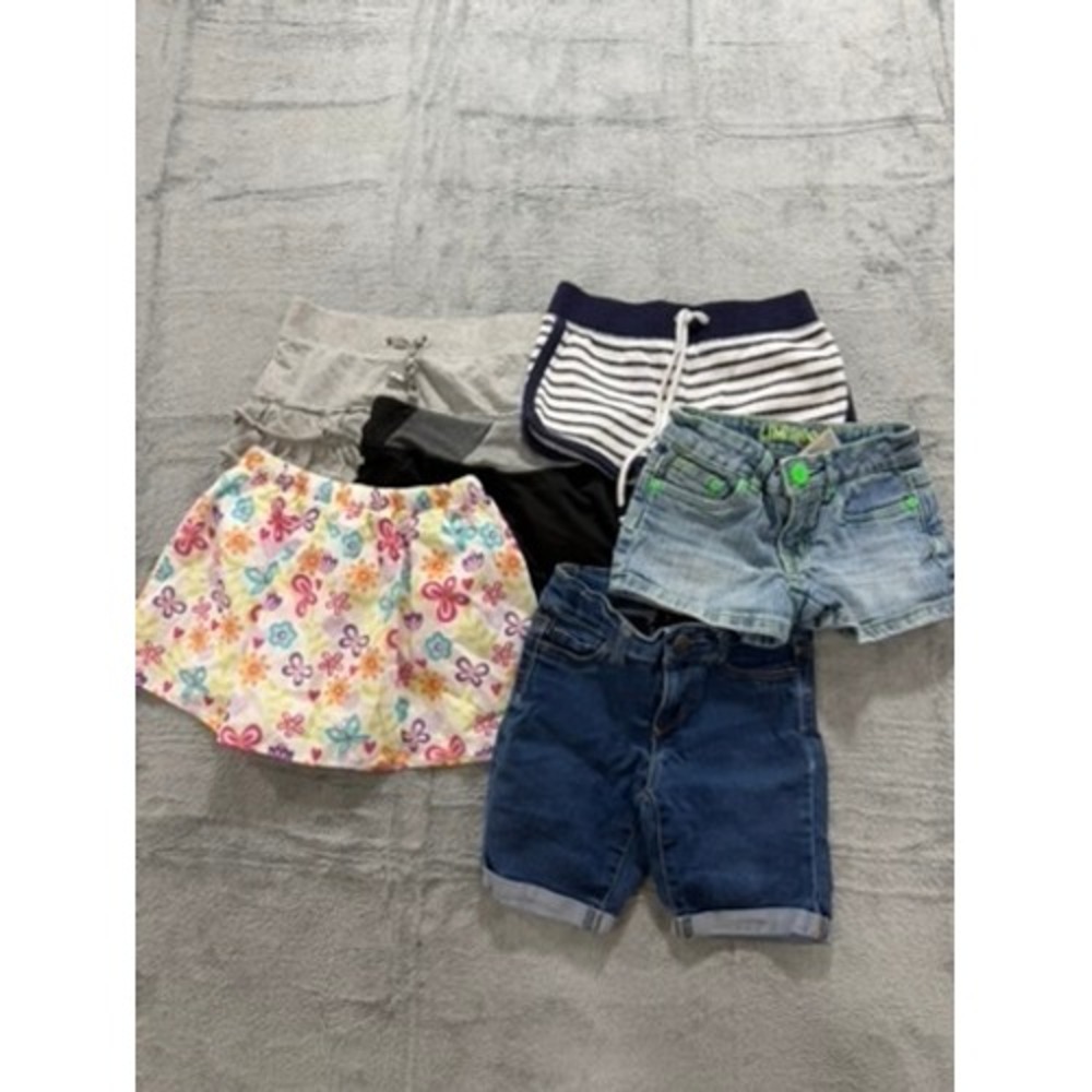 Girls‎ Shorts and Skirts Bundle Lot 6pc Limited Too Justice Tractor Size 4-7